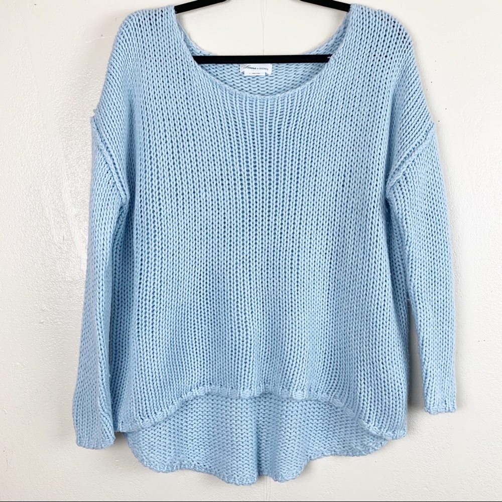 Lovers and friends blue knit sweater
